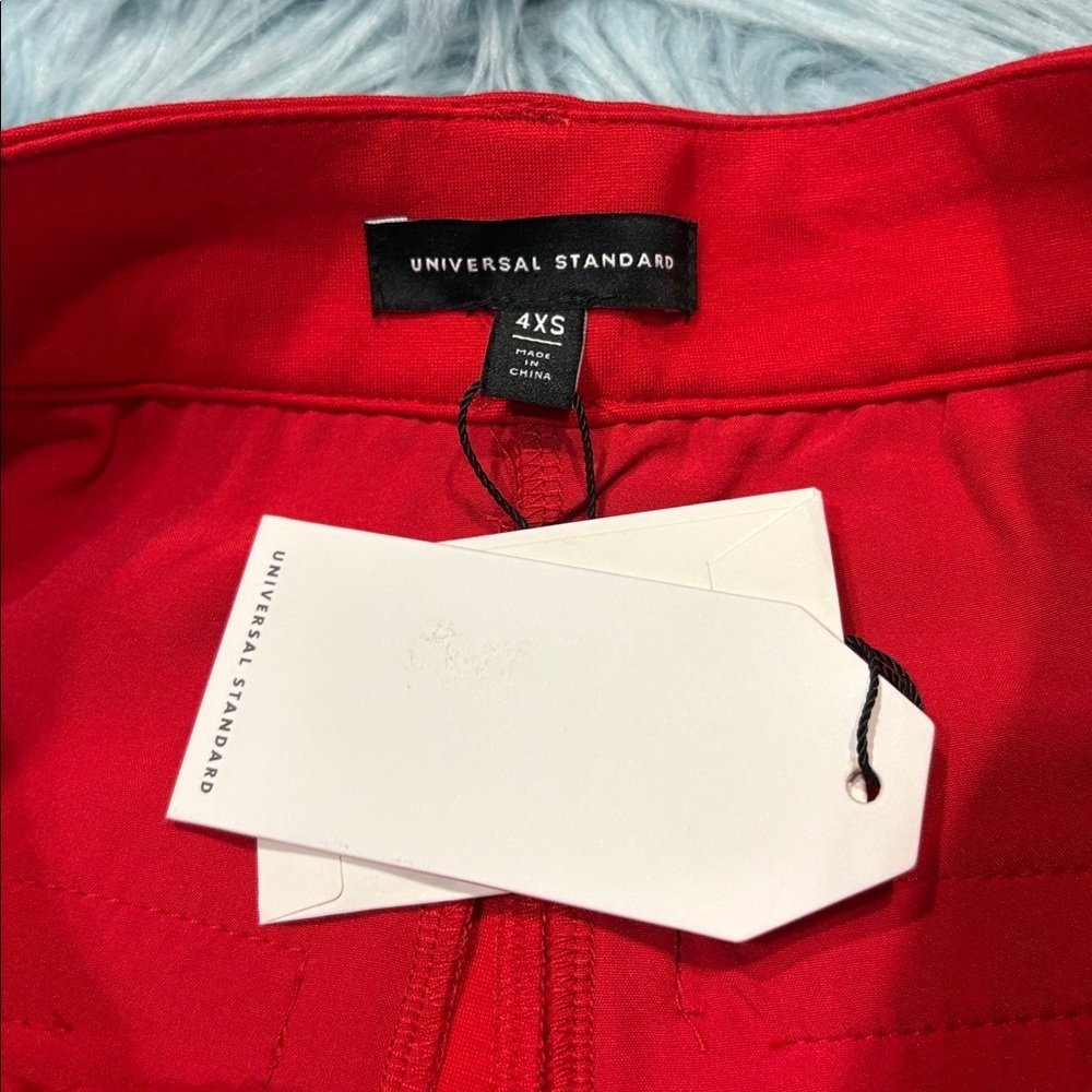 NWT Universal Standard Cigarette Ponte Pants Poppy sz 4XS - Picture 3 of 9